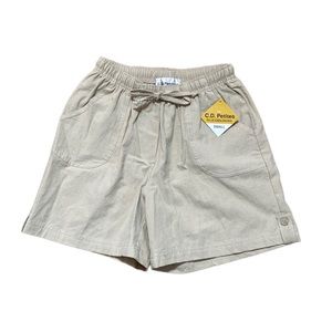 High Waisted Lightweight Khaki Preppy Shorts Petite Small